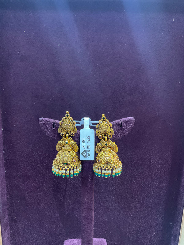 Silver jhumka 001
