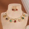 MULTICOLOUR PAKHIKUNDAN SET