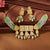 PISTA GREEN &BABY PINKVINNY KUNDAN SET